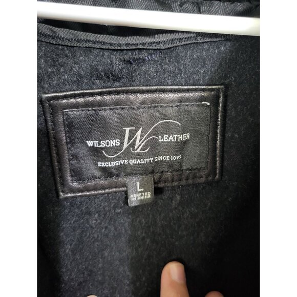 Wilsons Leather Vintage Men's SZ LG Shirt Collar Jacket with Removeable Liner - Picture 5 of 15